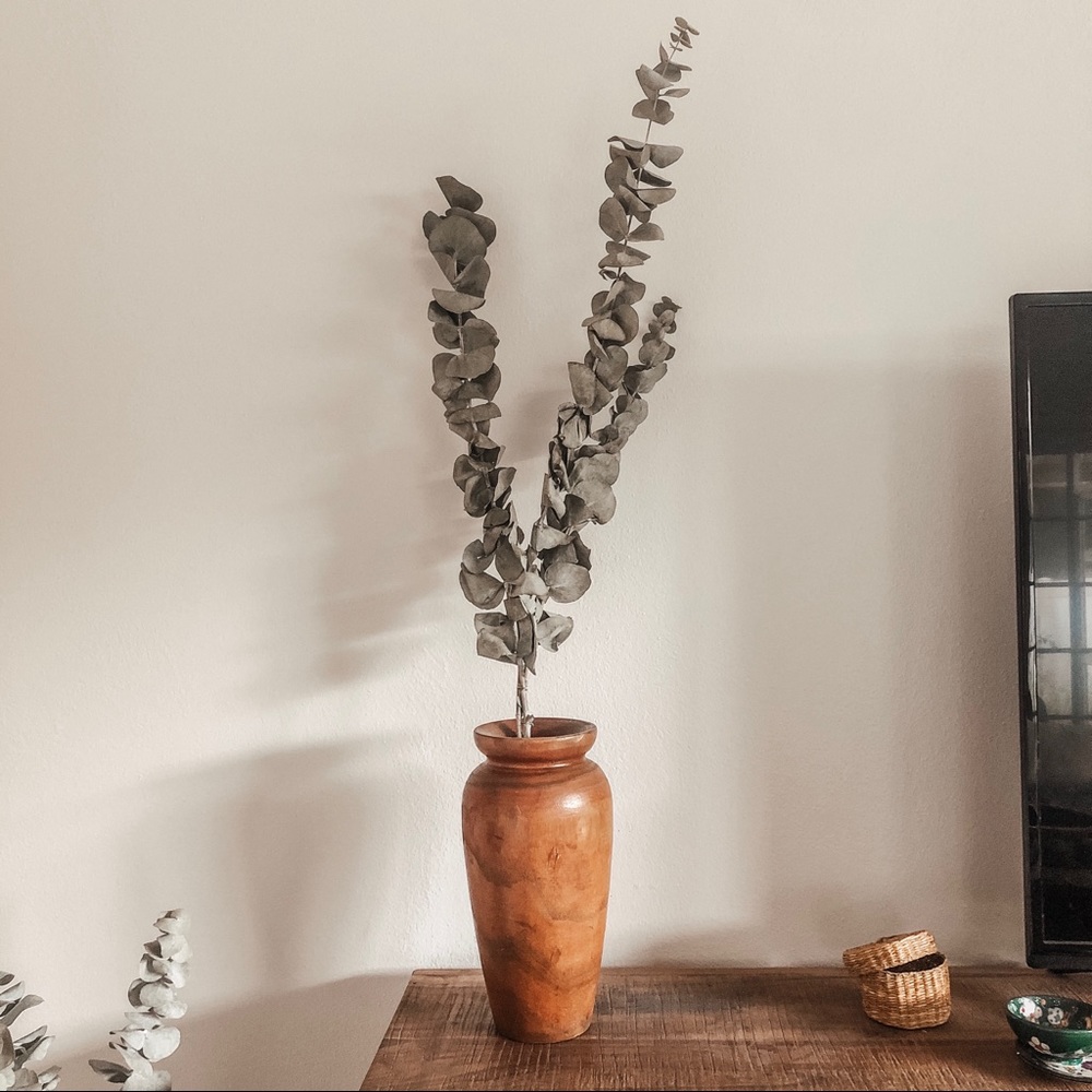Vintage Wooden Vase